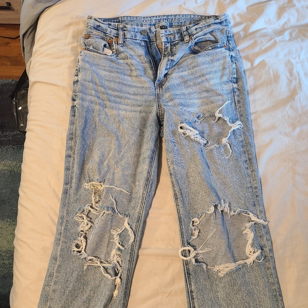 American Eagle Stretch 8P (short) Mom Jeans